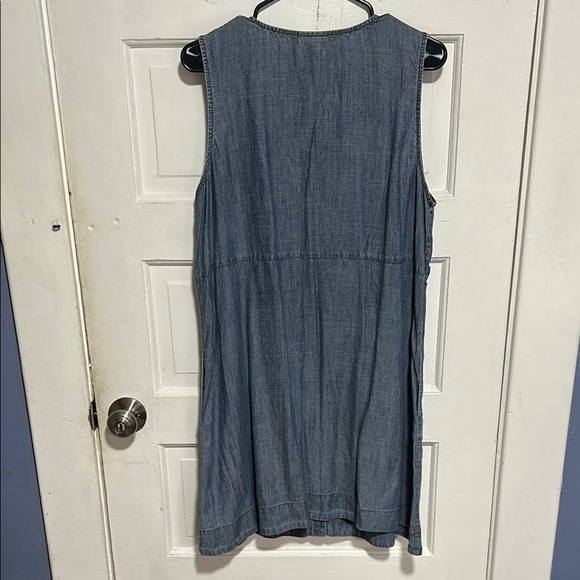 J.Jill Sleeveless Denim Button-Down Dress - Picture 5 of 5